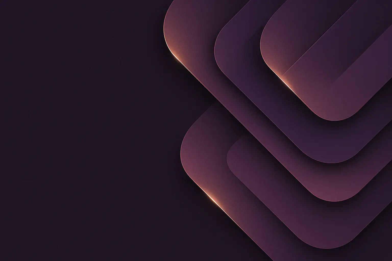 Decorative abstract geometric purple gradient layers